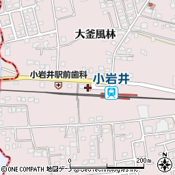 小岩井郵便局周辺の地図