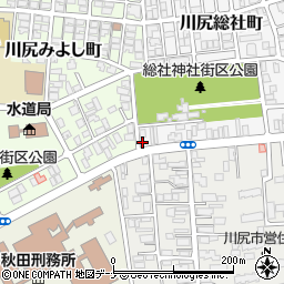 秋田県秋田市川尻総社町18-24周辺の地図