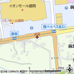 前潟(イオン盛岡前)周辺の地図