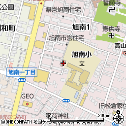 秋田市旭南地区コミュニティセンター周辺の地図