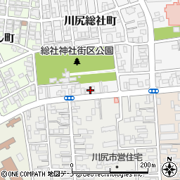 秋田県秋田市川尻総社町18-11周辺の地図