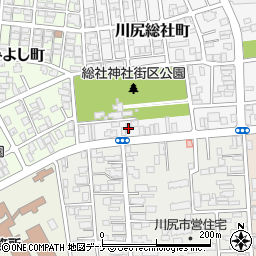 秋田県秋田市川尻総社町18-15周辺の地図