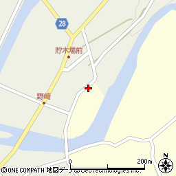 秋田県秋田市河辺岩見（野崎）周辺の地図