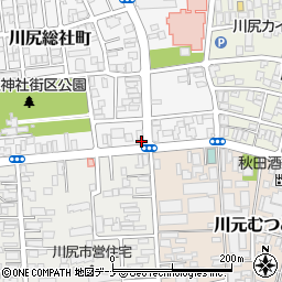 秋田県秋田市川尻総社町17-5周辺の地図