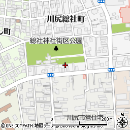 秋田県秋田市川尻総社町18-41周辺の地図