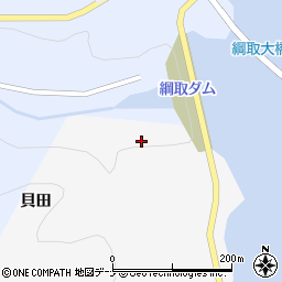 綱取ダム周辺の地図