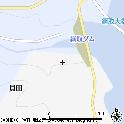 綱取ダム周辺の地図