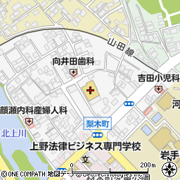 ダイソー盛岡梨木店周辺の地図