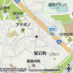 岩手県盛岡市愛宕町17-4周辺の地図