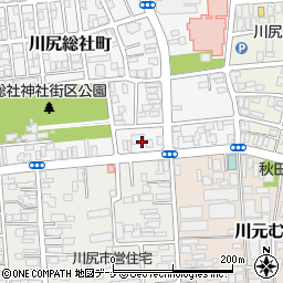 秋田県秋田市川尻総社町17周辺の地図