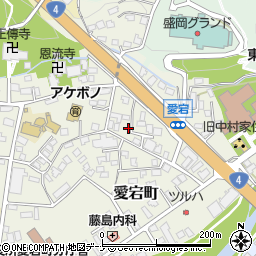 岩手県盛岡市愛宕町17-43周辺の地図