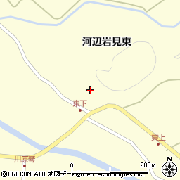 秋田県秋田市河辺岩見東周辺の地図