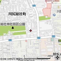 秋田県秋田市川尻総社町15-8周辺の地図