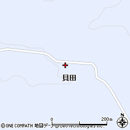 岩手県盛岡市浅岸貝田周辺の地図