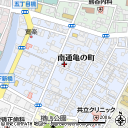 秋田林業土木会館周辺の地図