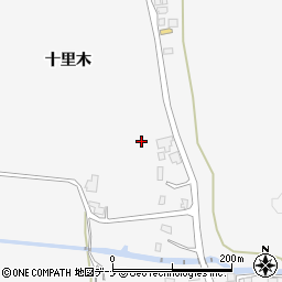 秋田県仙北市田沢湖生保内十里木周辺の地図