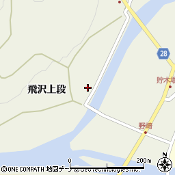 秋田県秋田市河辺三内飛沢上段32周辺の地図