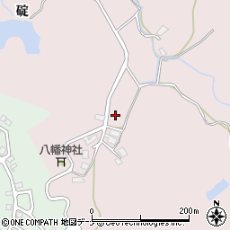 秋田県秋田市下北手柳館細谷沢周辺の地図
