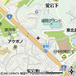 岩手県盛岡市愛宕町17-36周辺の地図