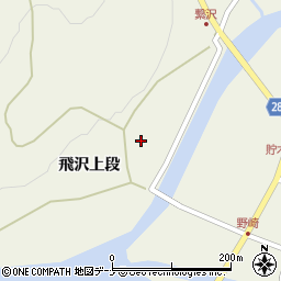 秋田県秋田市河辺三内飛沢上段36周辺の地図