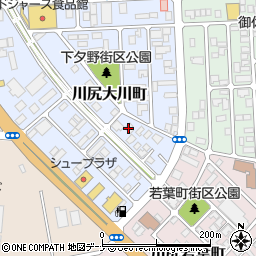 ユニマットライフ秋田営業所周辺の地図