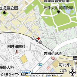 岩手県盛岡市西下台町2-40周辺の地図