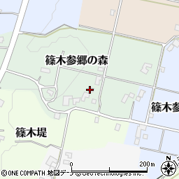 岩手県滝沢市篠木参郷の森周辺の地図