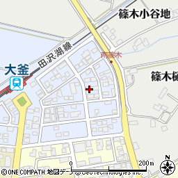 岩手県滝沢市篠木明法125周辺の地図