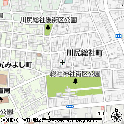 秋田県秋田市川尻総社町12周辺の地図