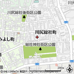 秋田県秋田市川尻総社町12-4周辺の地図
