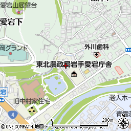 岩手県盛岡市愛宕町13-8周辺の地図