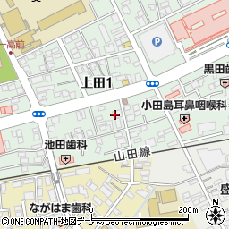 岩手銀行上田支店周辺の地図