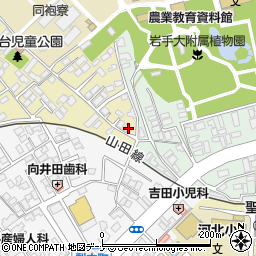 岩手県盛岡市西下台町1-1周辺の地図