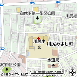 秋田市立川尻小学校周辺の地図
