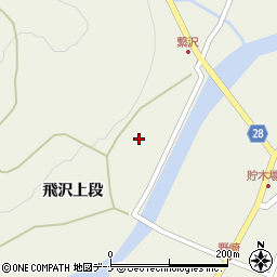 秋田県秋田市河辺三内飛沢上段42周辺の地図