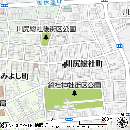 秋田県秋田市川尻総社町12-27周辺の地図