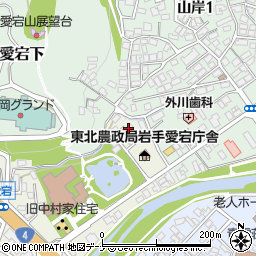 岩手県盛岡市愛宕町13-10周辺の地図