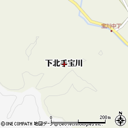 秋田県秋田市下北手宝川周辺の地図