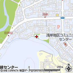 浅岸大塚公園周辺の地図