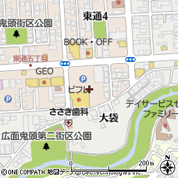 ビフレ東通店周辺の地図