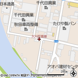 大川反車庫周辺の地図