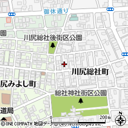 秋田県秋田市川尻総社町11-10周辺の地図