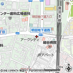 秋田リオン補聴器センター周辺の地図