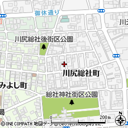 秋田県秋田市川尻総社町11-4周辺の地図