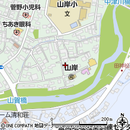 山岸学童クラブ周辺の地図