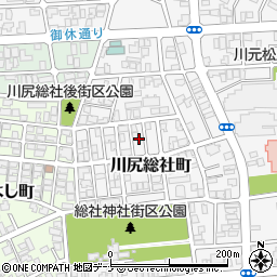 秋田県秋田市川尻総社町10周辺の地図