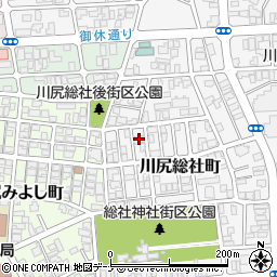 秋田県秋田市川尻総社町11-2周辺の地図