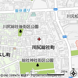 秋田県秋田市川尻総社町10-10周辺の地図