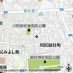 秋田県秋田市川尻総社町11-9周辺の地図