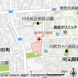 セブンイレブン市立秋田総合病院店周辺の地図